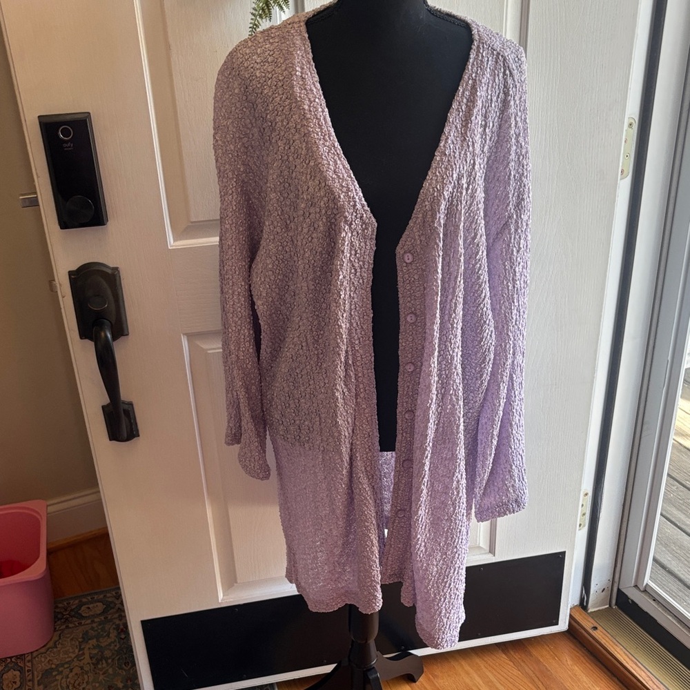 Lilac Women's Cardigan Sweater